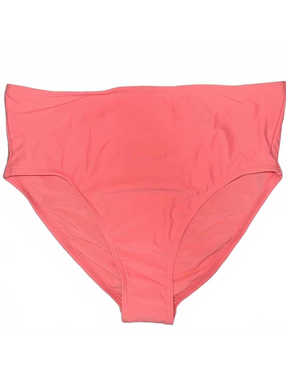 Lands' End Women's Bikini Bottoms Coral Pink Swim Bottoms NWT